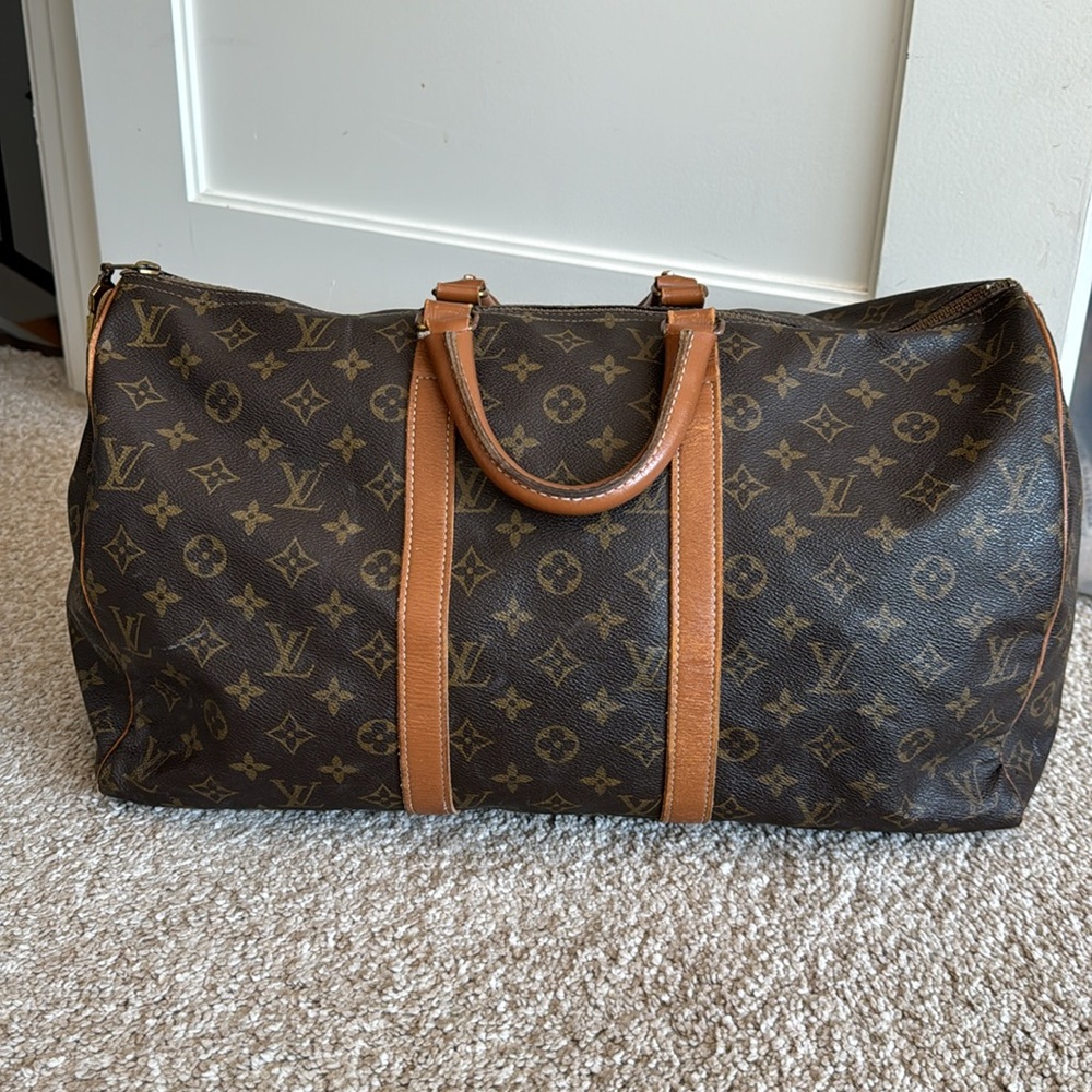 Vintage Louis Vuitton monogram keepall duffel